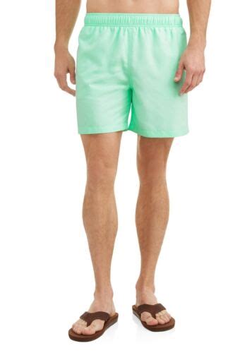 George Mens Swim Trunks Shorts Size 3xl 48 50 Agua Verde 6 Inseam Above Knee Ebay