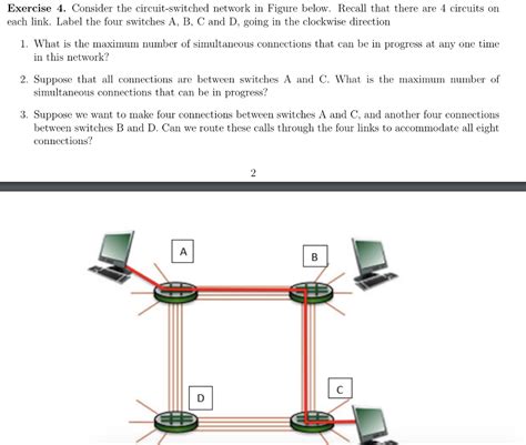 Solved Exercise Consider The Circuit Switched Network