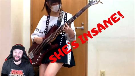 Neon Reacts To Insane Japanese School Girl Bassist With Epic Slap Youtube