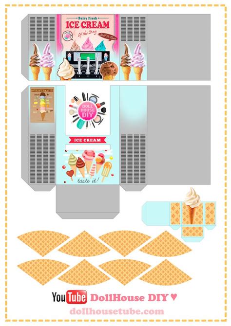 Diy Miniature Ice Cream Machine Actually Works For Dolls Easy Diy