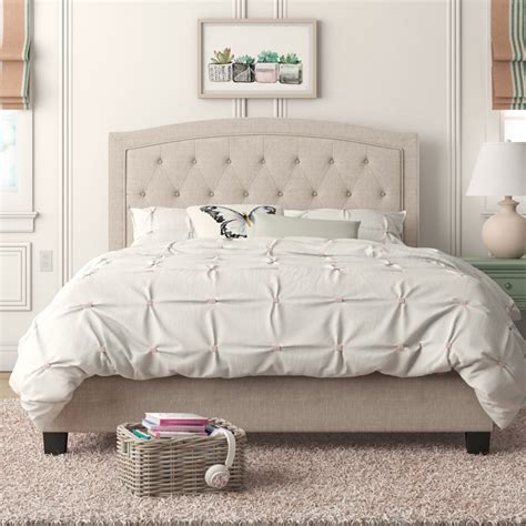 Andover Mills™ Pascal Solid Wood Tufted Upholstered Low Profile