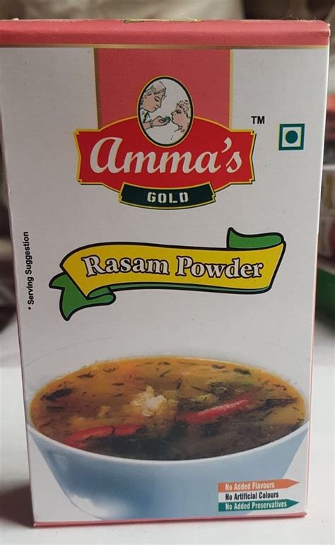 AMMA S GOLD RASAM POWDER Packaging Size 100 G Packaging Type Box At