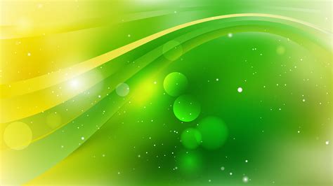 Free Green and Yellow Abstract Background Illustration