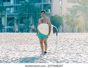 Man Naked Torso Standing On Beach Stock Photo 2379688207 Shutterstock