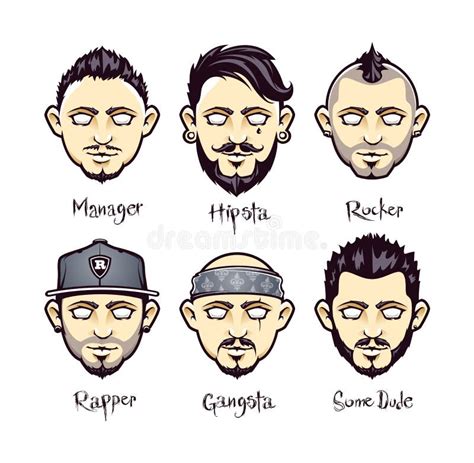 Mens Hairstyles Stock Illustrations 273 Mens Hairstyles Stock Illustrations Vectors And Clipart