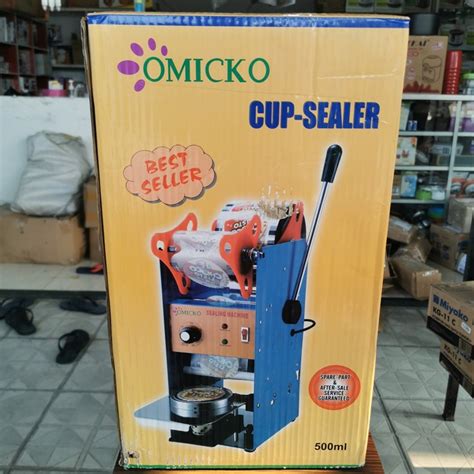 Jual Mesin Press Gelas Plastik Cup Sealer Machine Manual Omicko Ml