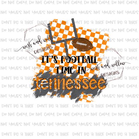 Its Football Time in Tennessee Tennessee Football Vols - Etsy