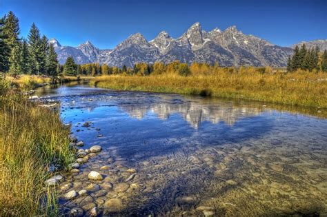 Grand Teton USA Parks Scenery Mountains Rivers HD Wallpaper