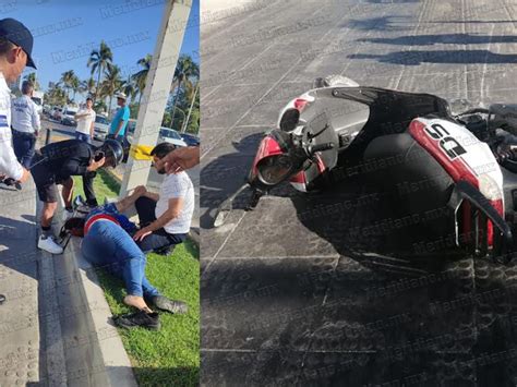 Murió mujer motociclista Meridiano mx