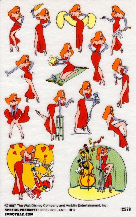 Window Stickers Disney Sticker Jessica Rabbit Disney Merchandise