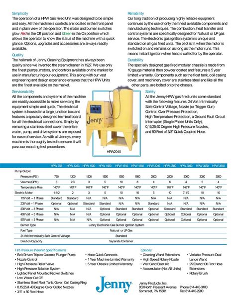 Steam Jenny Gas Hot Pressure Washer C Mr Hard Water