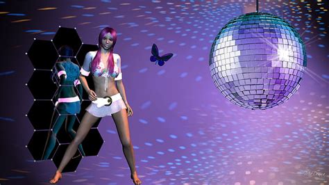 Club Night Disco Fun Woman Sexy Lights Cute Butterfly Girl Dance Hd Wallpaper Peakpx