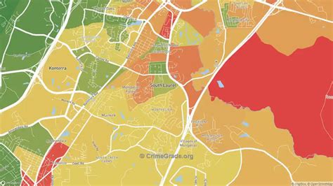 The Safest and Most Dangerous Places in South Laurel, MD: Crime Maps and Statistics | CrimeGrade.org