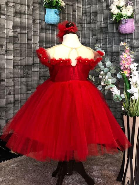Red Floral Frock Fashion With Style Hub