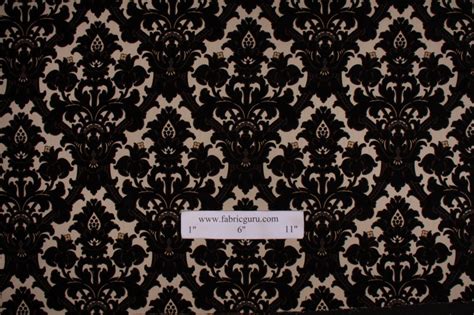 M8255 Chenille Damask Upholstery Fabric In Domino