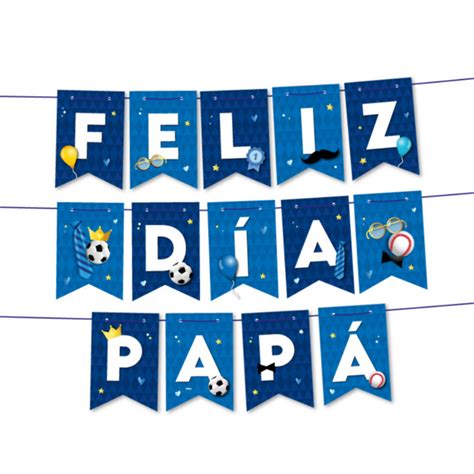 Banderín Feliz Día Papá Comprar en Planeta Fiesta