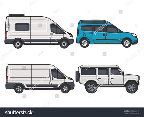 Cars Vector Illustration Outline Isolated Stock Vector (Royalty Free ...