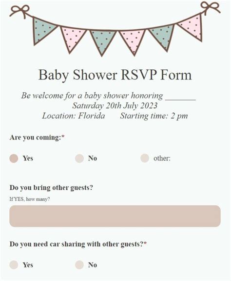 Baby Shower Rsvp Home Design Ideas