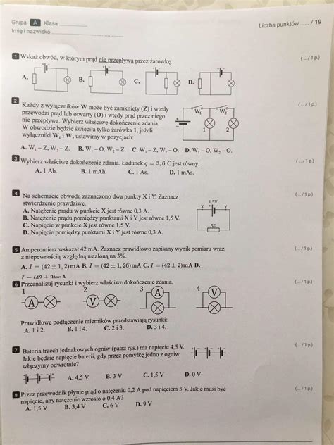 Wskaż Obwód W Którym Prąd Nie Przepływa Przez Żarówkę