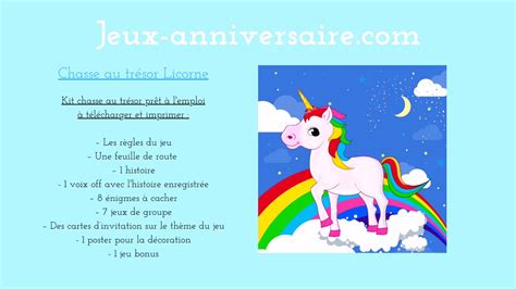 Chasse Au Tr Sor Licorne Imprimer Youtube