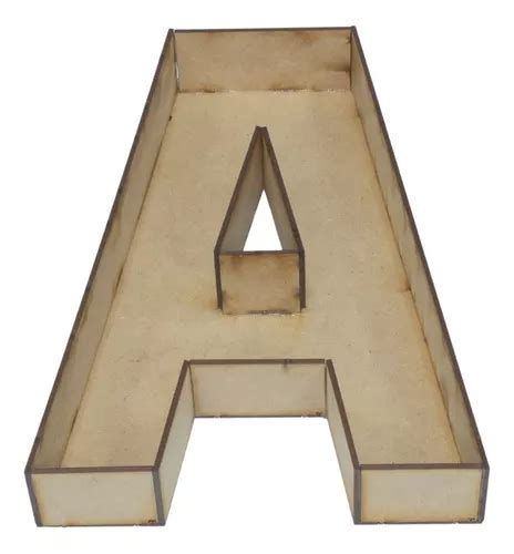 Abecedario 3d Letras Madera Mdf 3mm Corte Láser 100cm Altura