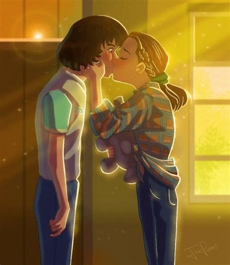 Fan Art De Stranger Things Terceira Temporada Mileven Mike E Eleven 💙💛 Strangerthing