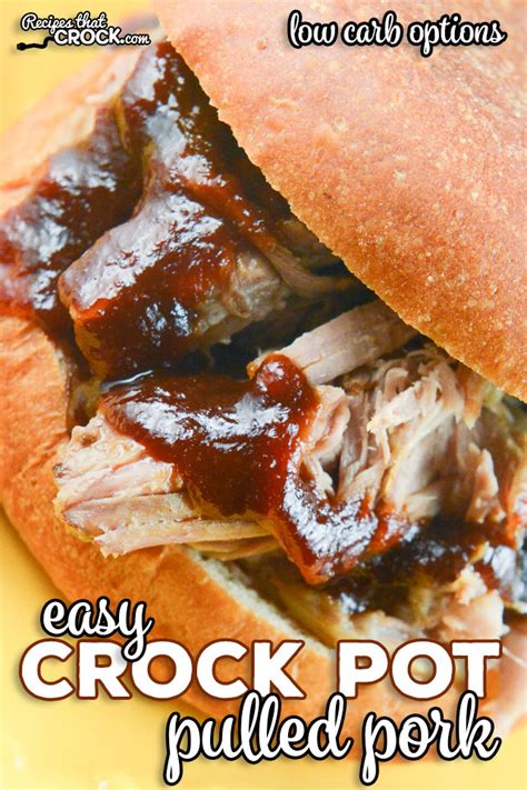 Easy Crock Pot Pulled Pork Low Carb Options Recipes That Crock