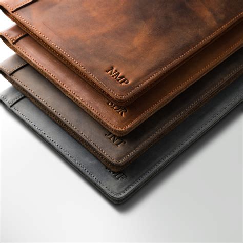 PERSONALIZED Leather Padfolio Monogrammed Leather Portfolio Cover