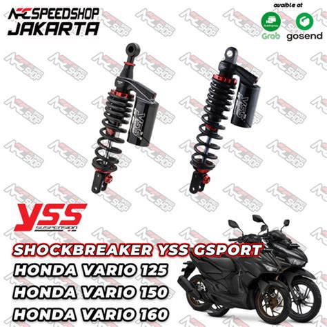 Jual Shock Yss G Sport Smooth Black Series Honda Vario Stylo