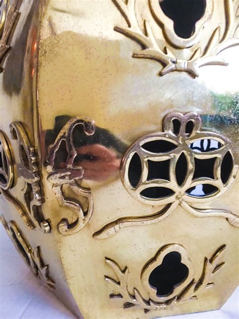 Heavy Solid Brass Asian Garden Stool At 1stdibs