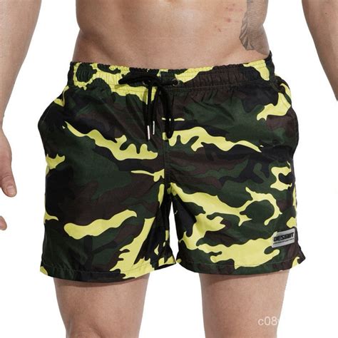 Camouflage Mens Swimming Shorts Desmiit Swimwear Man Swimsuit Quick Dry