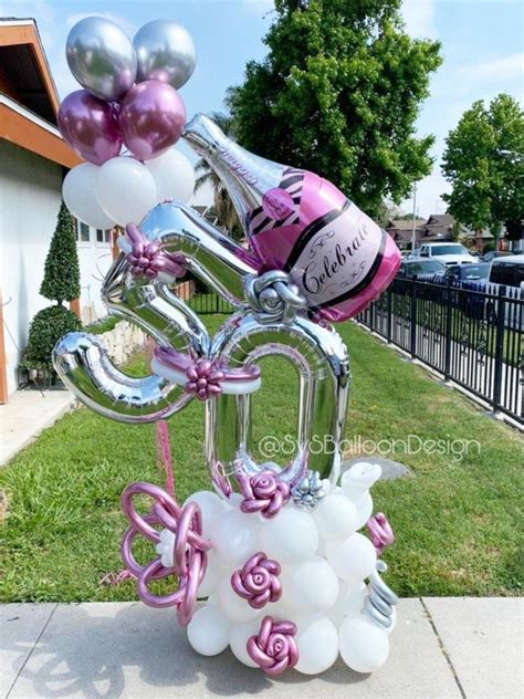 50th birthday balloon bouquet ideas - Emilie Hudgens