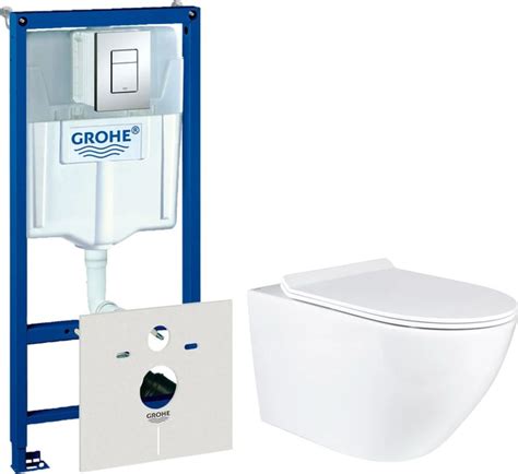 Комплект Унитаз подвесной BOND Oval F01-10Long удлиненный, безободковый ...