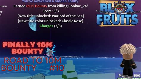 Finally Reaching 10m Bounty In Blox Fruits Road To 10m Bounty 10