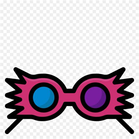 Black Round Eyeglasses - Harry Potter Glasses PNG - FlyClipart