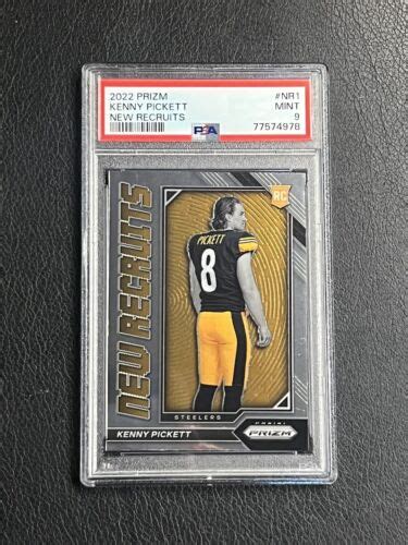 2022 Prizm Kenny Pickett New Recruits Rookie RC NR1 PSA 9 MINT