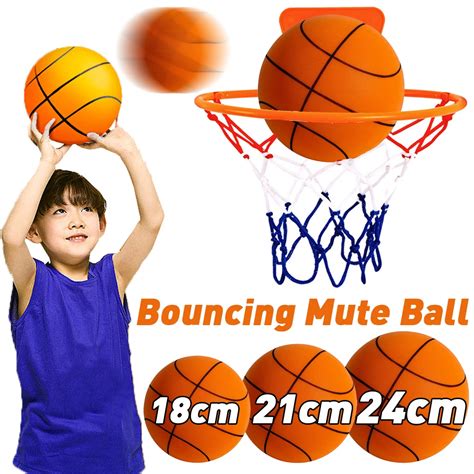 Silent Basketball Squeezable Mute Bouncing Basketball Indoor Silent