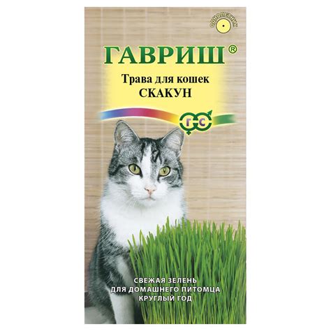 "Гавриш" Семена Трава для кошек Скакун 10 г 2373 купить за 30,00 ₽ в ...