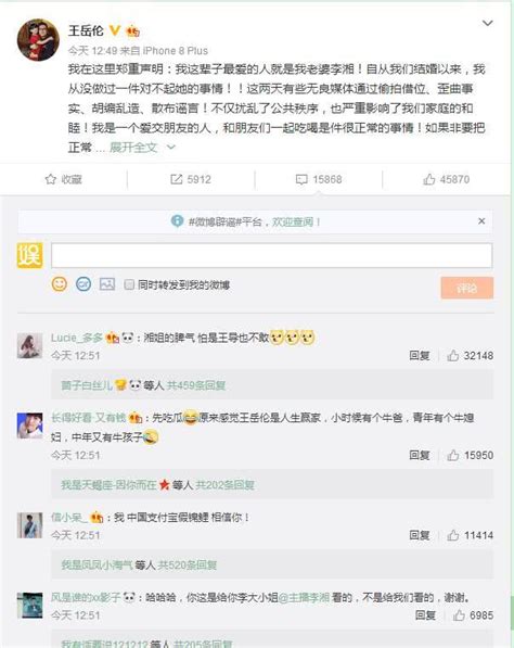 闢謠、聲明、起訴，王岳倫堅決態度折射了與李湘夫妻關係三個現狀 每日頭條