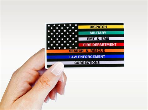 First Responder Flag Sticker First Responder Sticker Cop Sticker Fire ...