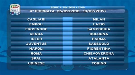 Serie A quarta giornata, le partite in diretta su Dazn e Sky