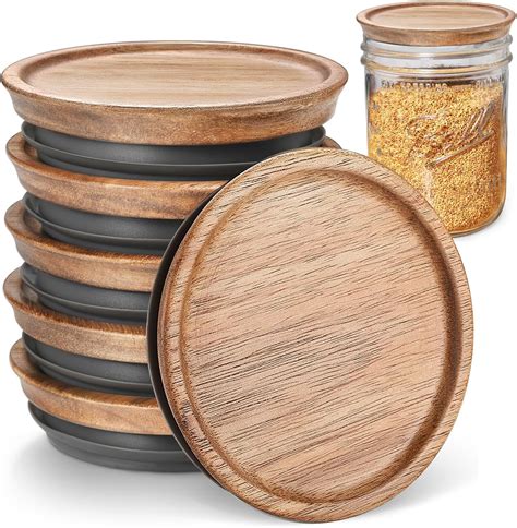 Amazon Ball Jar Lids Pack Ball Jar Wooden Storage Lids Home