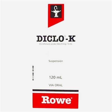 Diclo K 9 Mg5 Ml Suspensión 120 Ml Diclofenaco Potásico Farmacia