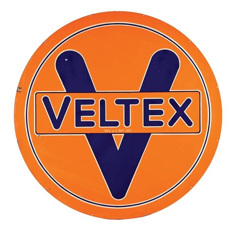 Lot Detail Veltex Gasoline Porcelain Service Station Sign