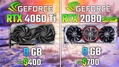 NVIDIA RTX 4060 Ti Vs RTX 2080 SUPER Test In 5 Games 1440p YouTube