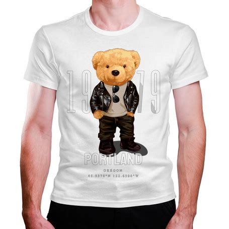 Camiseta Masculina Urso Teddy Estiloso Shopee Brasil