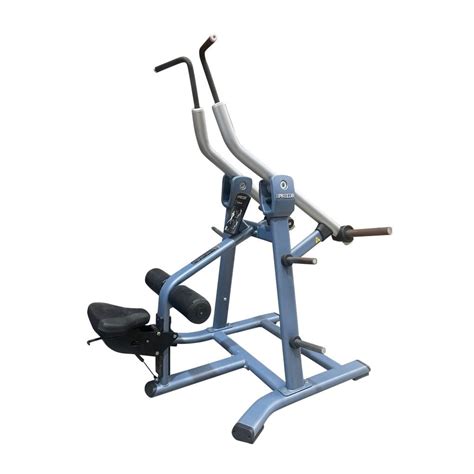 Precor Pulldown Plate Loaded Discovery Series Blue Ex Demo Strength