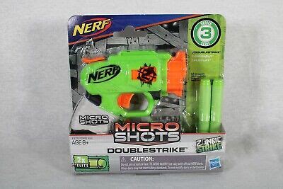 Nerf Microshots Zombie Strike Doublestrike Blaster Hasbro Green Ebay