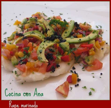 Cebiche de rape ó rape marinado Receta Petitchef