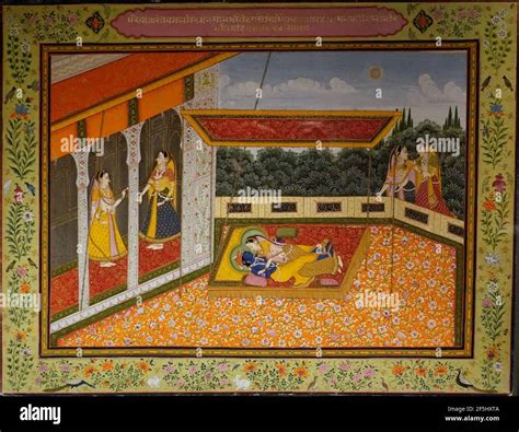 Radha and Krishna set, 1 of 7, by Govinda Chatera Chota for the Satasai ...